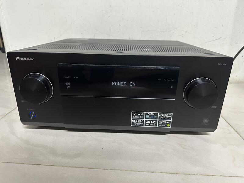 PIONEER SC LX86 4K/收音/AV環繞擴大機 家庭劇院 9.2聲道 有全新副廠遙控器~ 品項佳