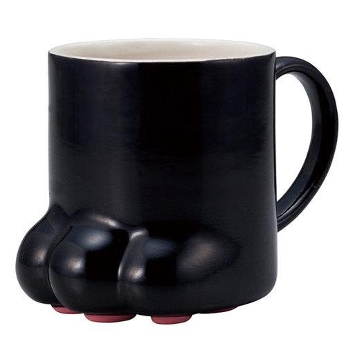 sunart 肉球馬克杯 (黑貓)，貓咪腳掌造型的可愛馬克杯! 日本原裝進口