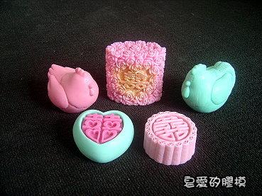 皂愛矽膠模*(心囍-5)∼手工皂與DIY蠟蠋的好幫手