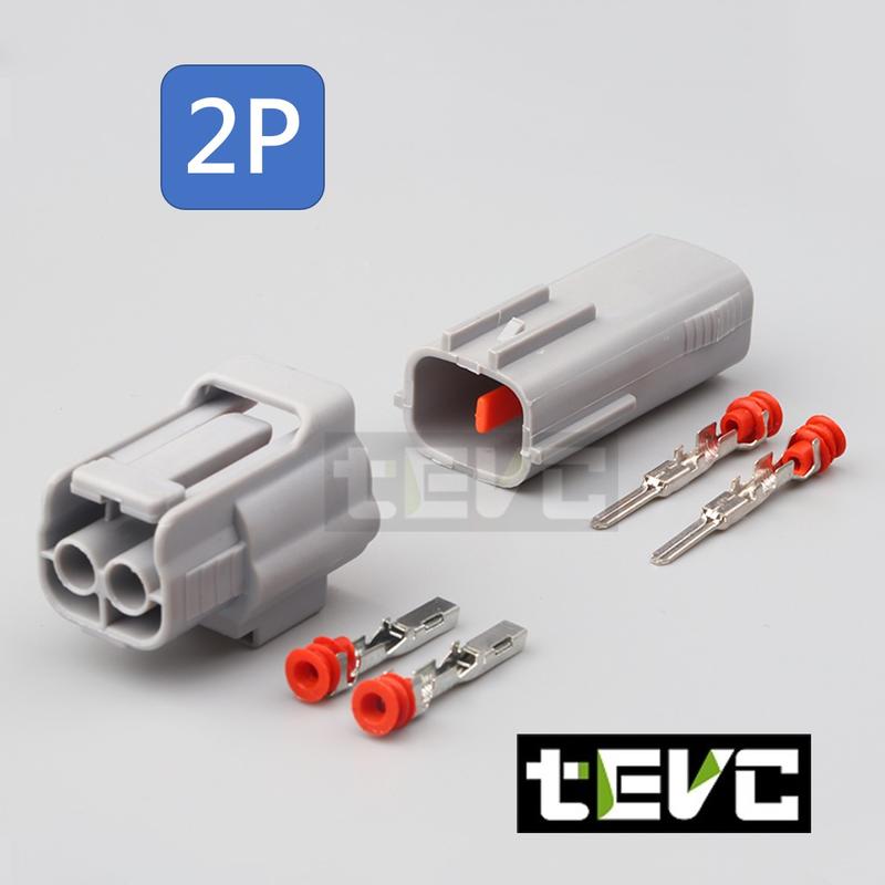 《tevc》2.2 C12 2P 防水接頭 凸輪軸感知器 霧燈 怠速馬達 端子 接頭 DIY 對插接頭