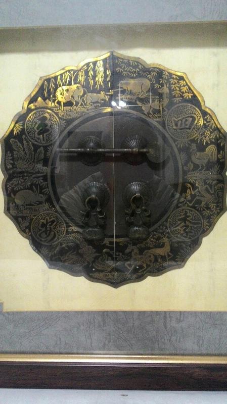 早期銅門鎖裝置掛飾……12生肖雕刻