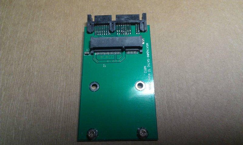 mSATA to 1.8" Micro SATA(7+7+2 pin) 轉接卡