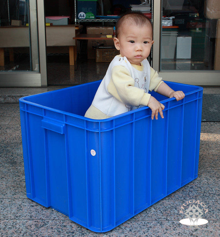 HuGaGa專業收納『雙鶴牌 耐重八格 儲運箱』側邊密封箱 搬運箱 塑膠收納箱 工具箱  物流箱