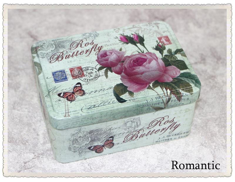 浪漫派飾品 P90 花蝶共生 收納盒 鐵盒 包裝