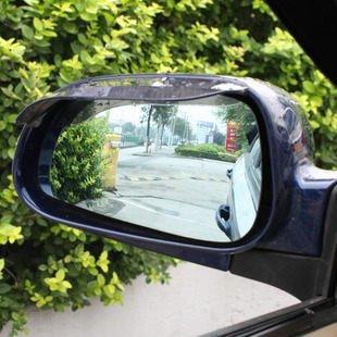 汽車後視鏡遮雨片 (透明/黑) 一組二入 後照鏡 遮雨板 擋雨