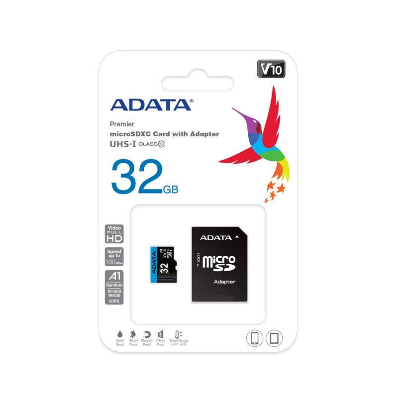 威剛 ADATA 32GB microSDHC TF A1 V10 R100MB/s 記憶卡 公司貨