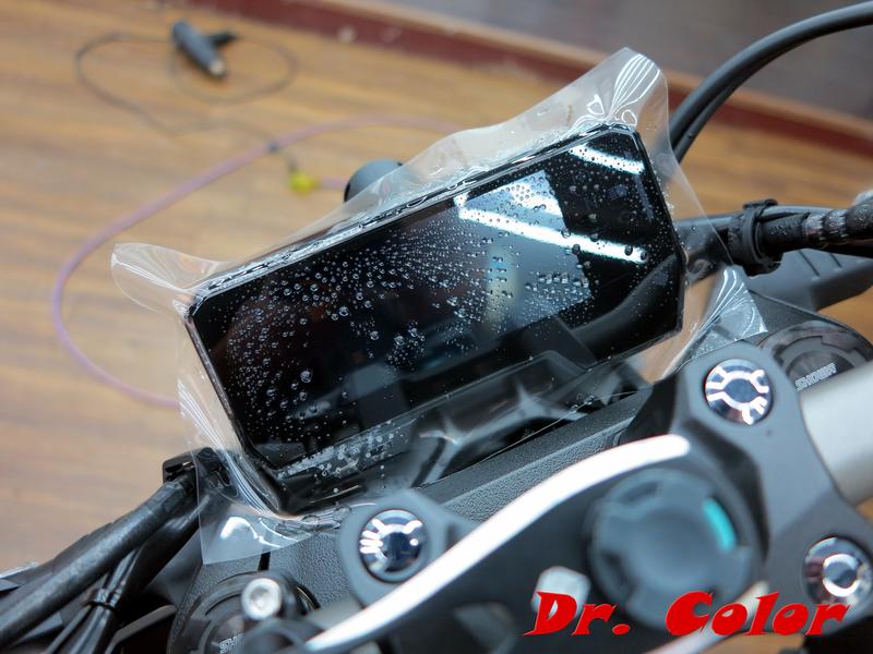 Dr. Color 玩色專業汽車包膜 Honda CB 650R 細紋自體修復透明犀牛皮_儀錶板