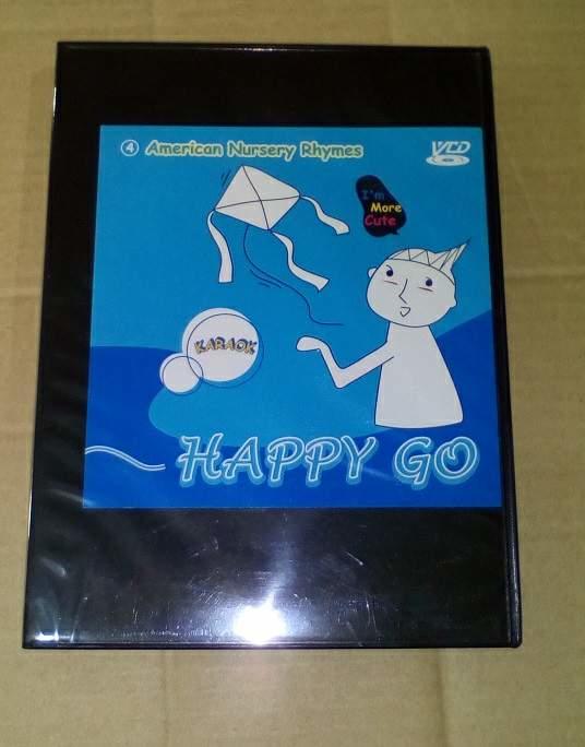 HAPPY GO美語童謠專輯4全新正版VCD拼雙語教學要從唱英文童謠開始(動畫很讚)日字櫃21