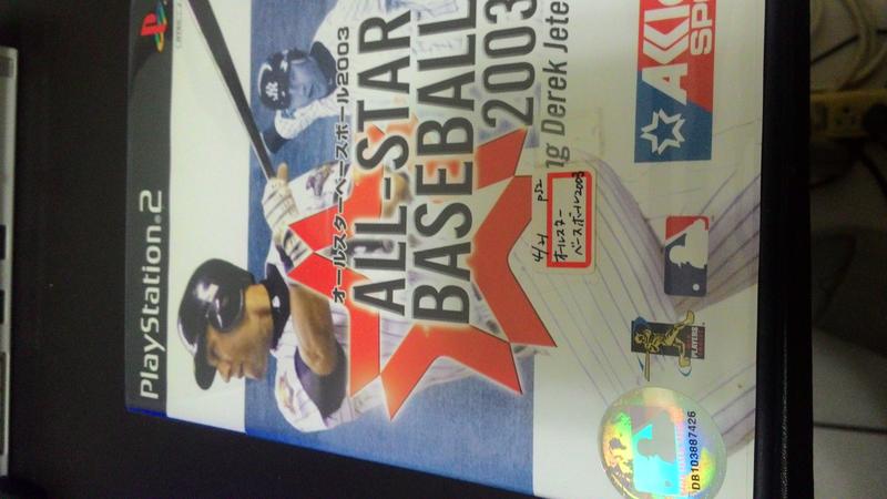 網路小站-特價出清-PS2 遊戲光碟all-star baseball 2003