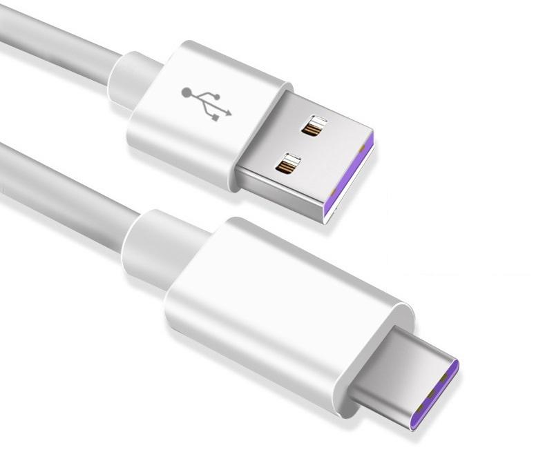 【5A超級快充】華為快充線 USB to Type-C 傳輸 充電線 5A 大電流 數據線 USB-C 傳輸線 紫色接口