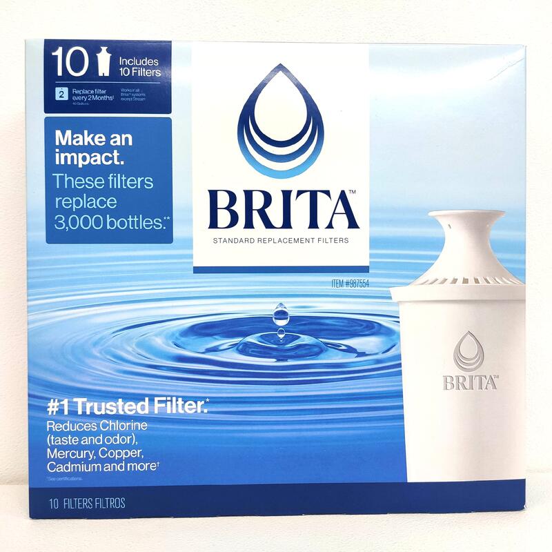 Brita 濾水壺專用圓形濾心/濾芯 (10入) (和舊款相容，效率更好可過濾151公升)