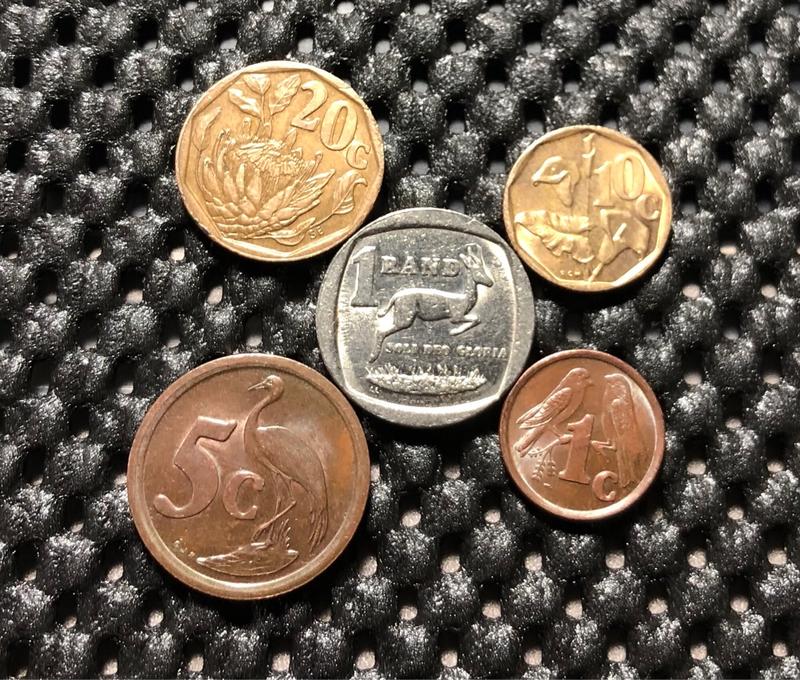 私藏 : 非洲錢幣> 南非共和國.1990年版式.ㄧ套5枚