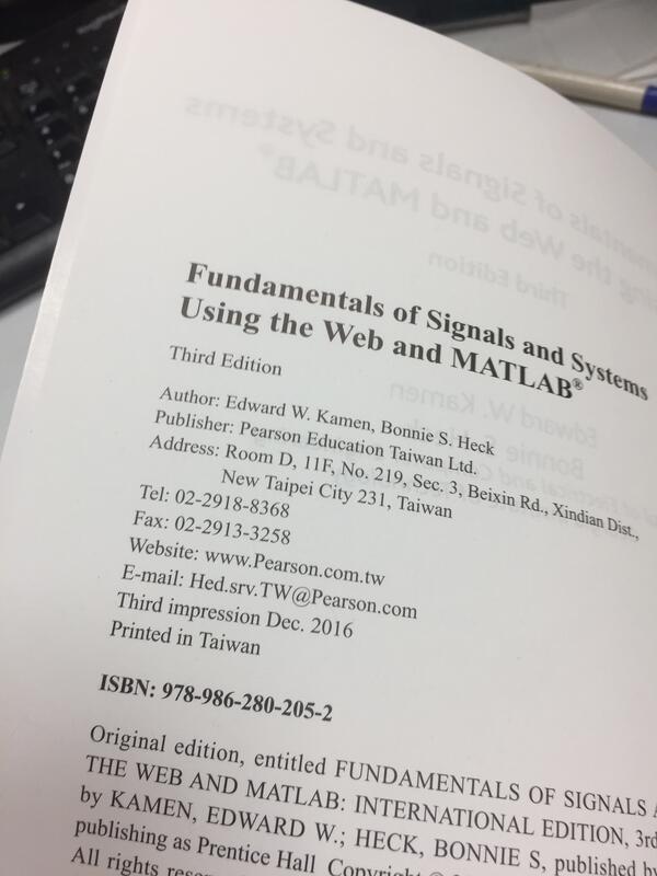 Fundamentals of signals and systems using the Web and MATLAB | 露天市集 | 全 ...