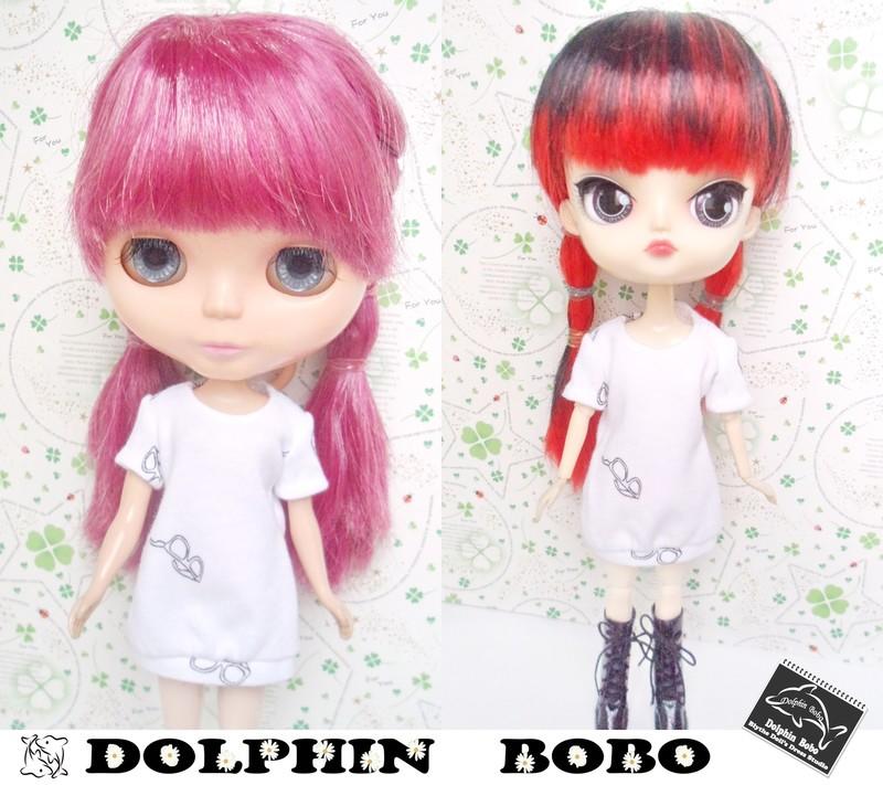 Dolphin Bobo娃衣工作室~眼鏡圖案休閒小洋裝