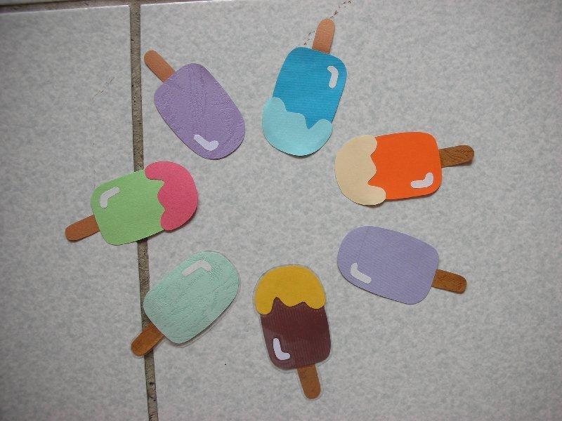 手工紙雕.冰淇淋花邊組〈教室佈置〉