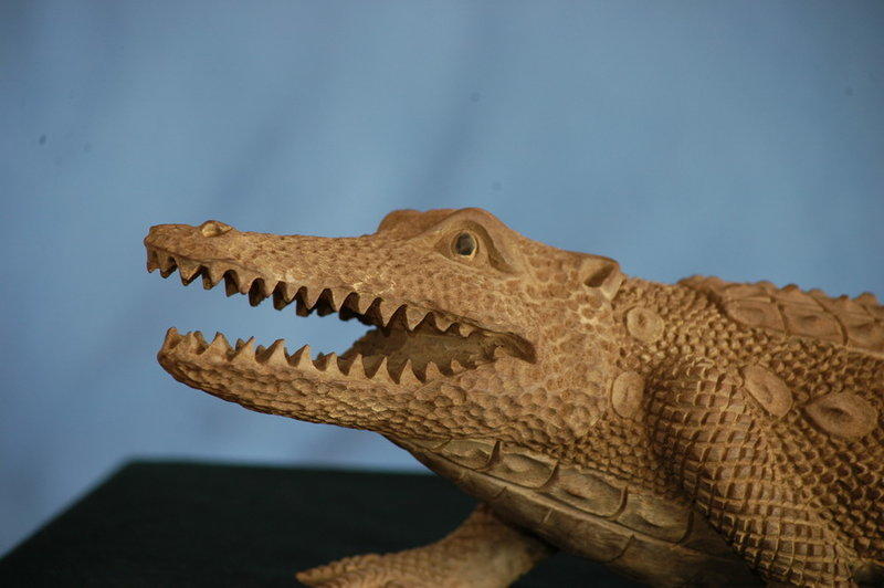 純樟木鱷魚雕刻藝術木雕工藝品| 露天市集| 全台最大的網路購物市集