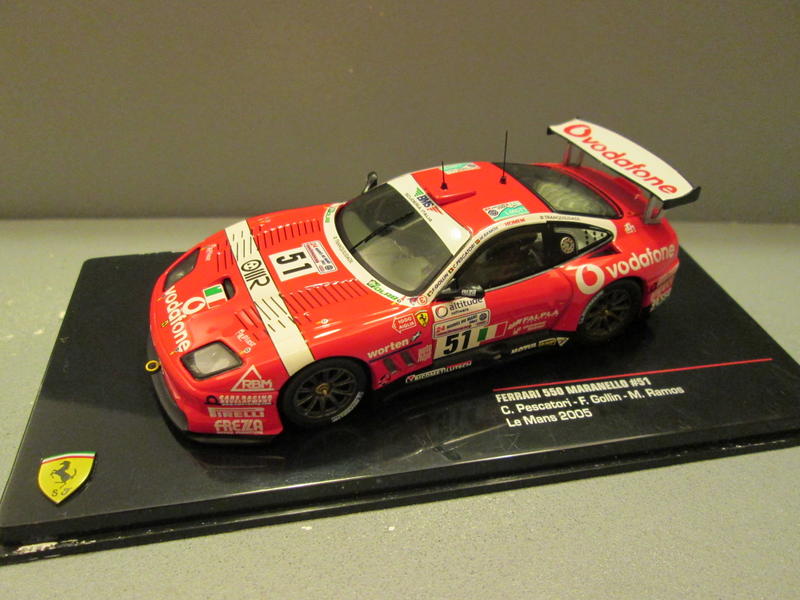 【車藏館】1/43 IXO Ferrari 550 MARANELLO #51 Le Mans 2005