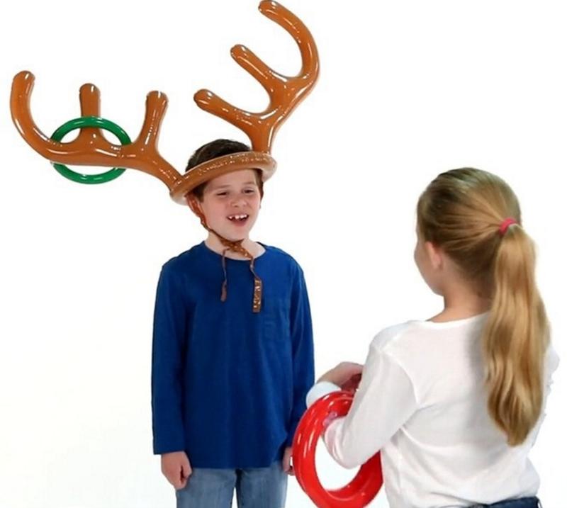 【鹿角套圈圈】AP0086 充氣鹿角帽 兒童玩具 親子遊戲 整人玩具 桌遊 新年禮物 獎勵品 交換禮物 聖誕禮物生日禮物