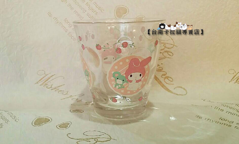 台南卡拉貓專賣店 日本版 三麗鷗系列 美樂蒂 玻璃杯 水杯 240ml 可今天寄明天到