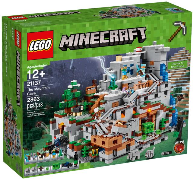 <樂高林老師>LEGO 21137  Minecraft 創世神 The Mountain Cave 山洞