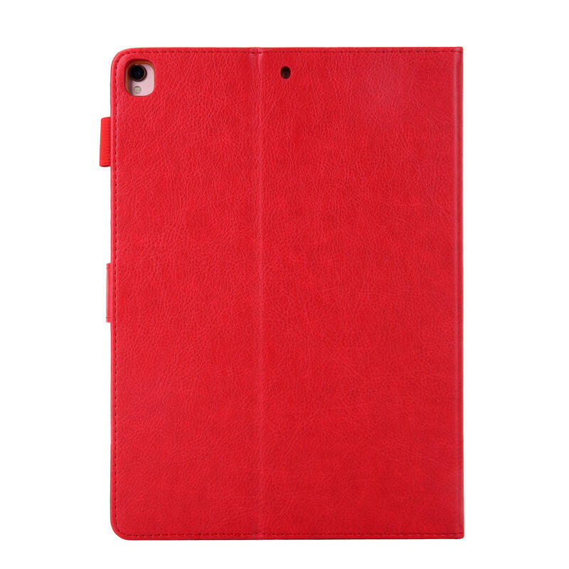 GMO  2免運Apple蘋果iPad Air 1代 2代 9.7吋磁吸五金扣手持支架插卡防摔殼套紅色保護殼套