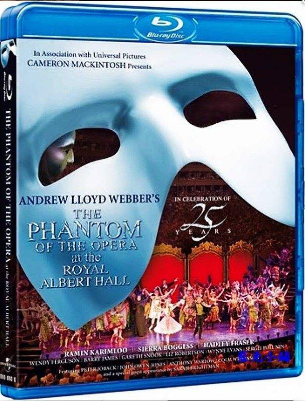 [藍光小鋪][現貨] 歌劇魅影 : 25週年英國皇家亞伯特音樂廳Phantom of the Opera[台式繁中字幕]