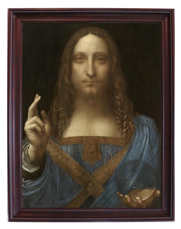達文西 救世主 耶穌 上帝 世界名畫 da Vinci 壁畫 達芬奇 裝飾畫 裱框畫 掛畫 居家裝飾 居家佈置 生活裝飾