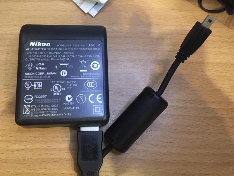 ㊣1193㊣ 原廠 Nikon EH-68P EH68P EH68 原廠旅充 5V 0.5A USB 含線 可議價