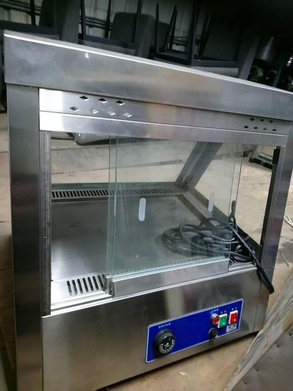 2二手 梯型保溫櫥 熱食保溫展示廚 保溫台 保溫櫃 保溫箱 可保溫各類熱炸食