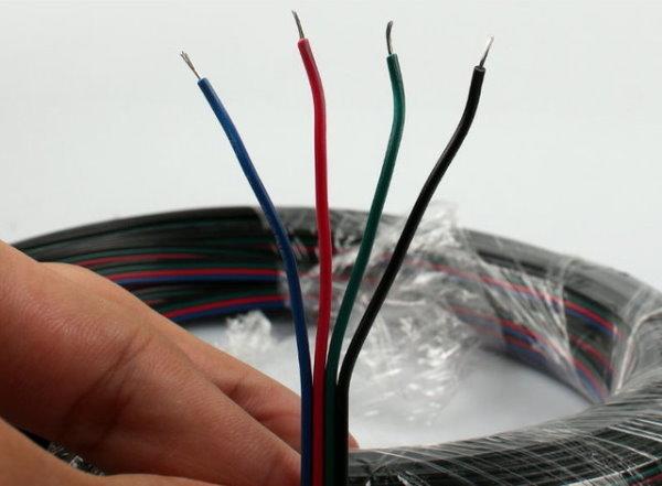 RGB電線 RGB LED燈條燈帶4芯電線【沛紜小鋪】延長線 四芯線 RGB燈帶連接線 4心線 LED燈條4pin接線 | 露天市集 | 全台 ...