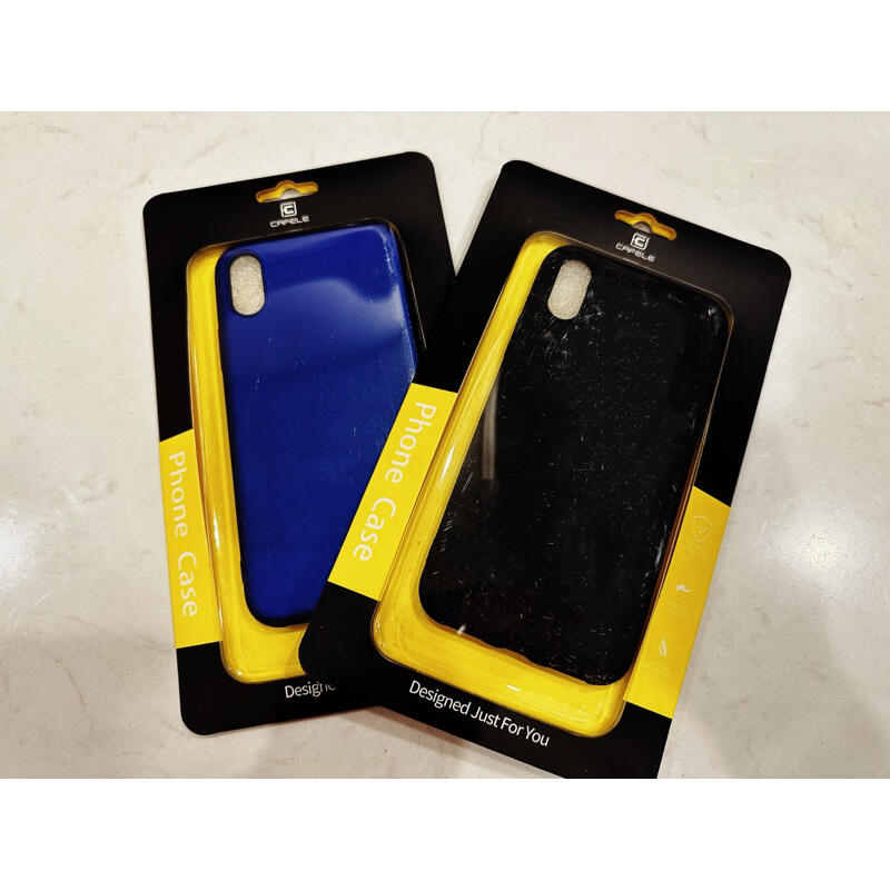 【出清價】iPhone 10 手機殼 iPhoneX 手機殼 黑色 藍色 防止紋手機殼