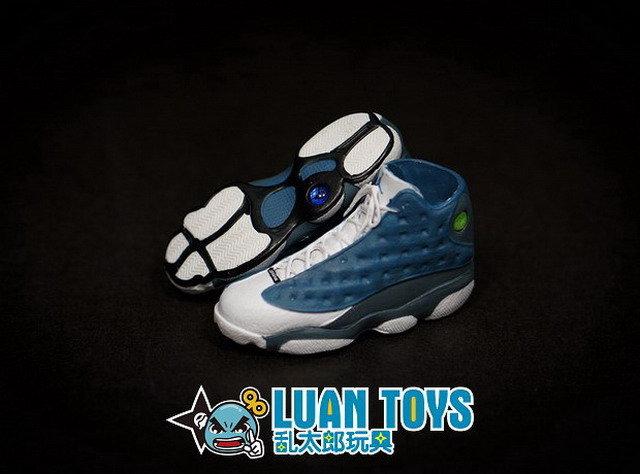 獨立廠 MJ013 潮流籃球鞋配件組(藍 / 白款)(JORDAN 飛人 喬丹款式)