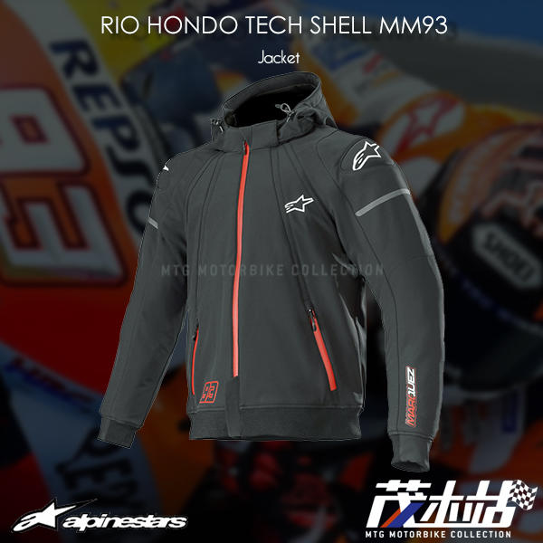 ❖茂木站❖ ALPINESTARS RIO HONDO TECH HOODIE 防摔衣防風MM93 限量聯名。黑| 露天市集| 全台最大的網路購物市集