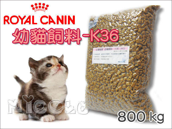 ＊妮可寵物＊法國皇家Royal Canin幼貓專用-K36 [800g貓飼料 ]分享價_比2公斤/4kg還划算