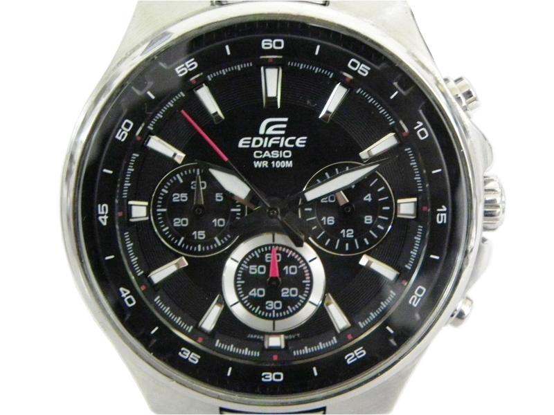 [專業] 三眼錶 [CASIO EF-562] 卡西歐 賽車計時碼錶[黑色面+三眼]時尚錶