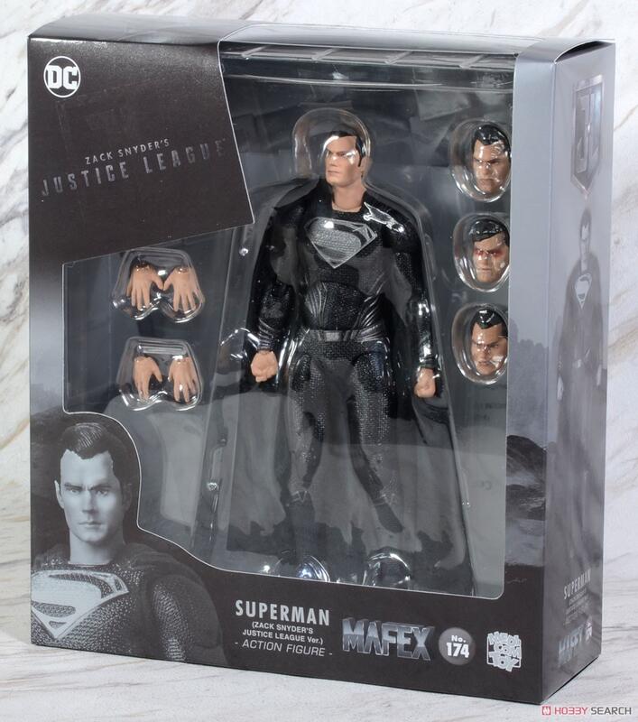 全新現貨MAFEX NO.174 DC 正義聯盟超人黑裝超人SUPERMAN 查克史奈德超