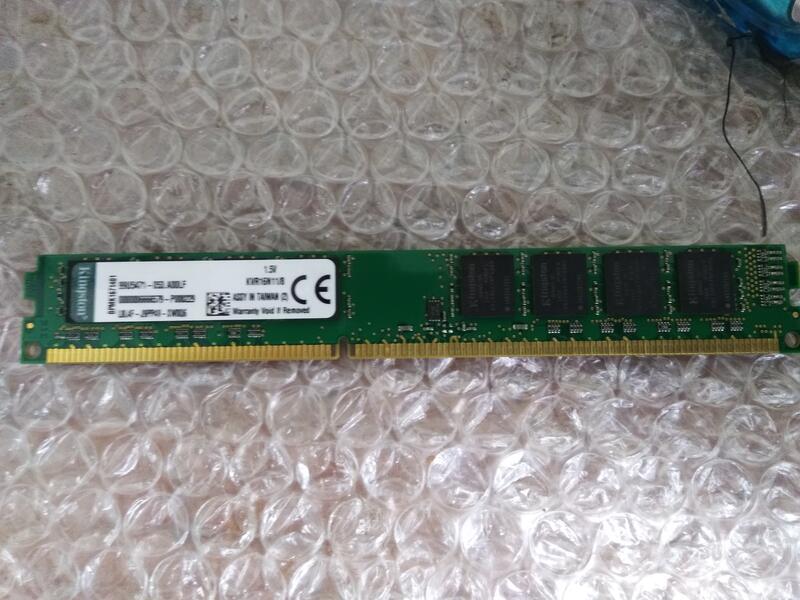 桌機用 金士頓 DDR3 1600 8G 記憶體 雙面 /KVR16N11/8 矮版 標準版