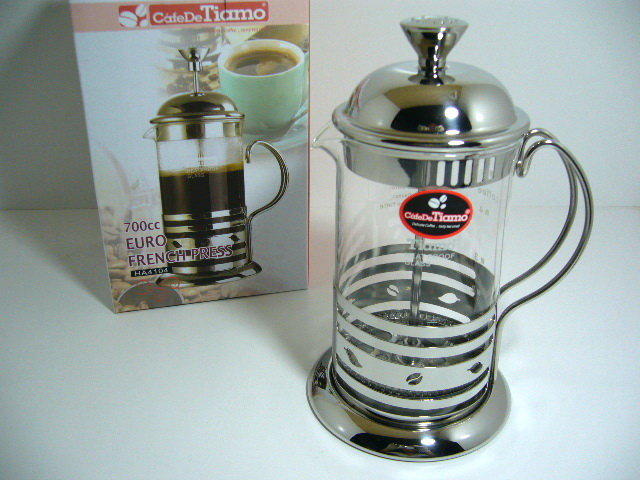 【媽咪廚房】Tiamo新歐風濾壓壺 約4杯- 700cc (HA4104)  泡茶壺 咖啡器具