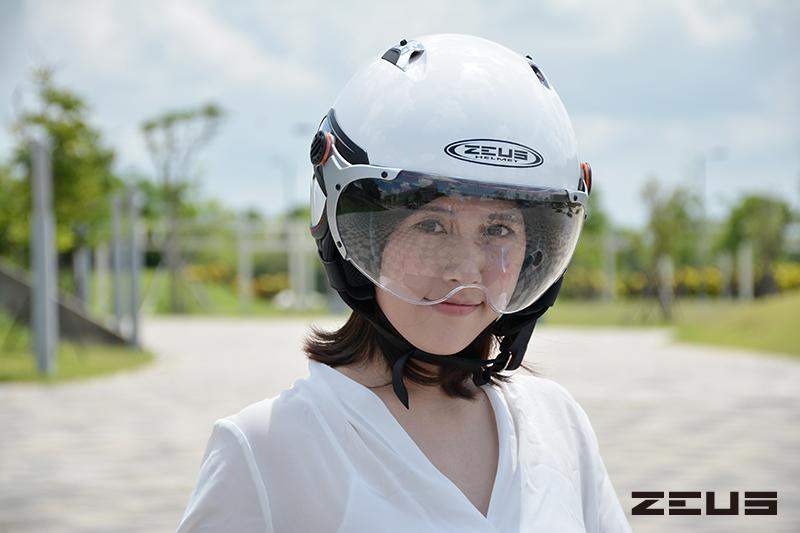 [小齊安全帽] 瑞獅 ZEUS ZS-212A  珍珠白 半罩安全帽 超輕量 安全帽 內遮陽板