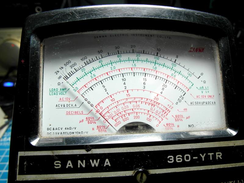 早期懷舊日本三和SANWA 360-YTR 金屬外殼指針式萬用表三用電表電表 