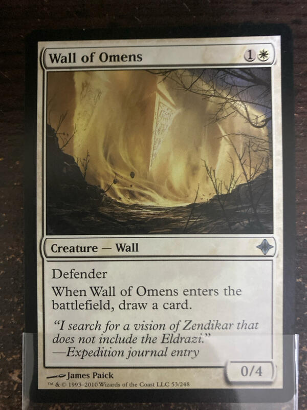 魔法部屋MTG單卡售ROE 奧札奇再起 Wall of Omens 預兆牆 【英文NM】