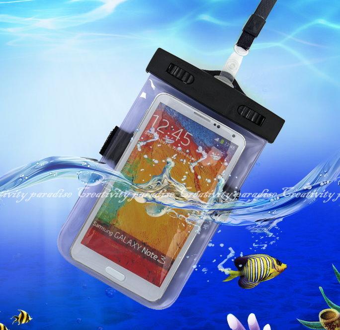 【臂帶款防水袋】6吋以下手機適用海邊游泳沙灘浮潛水防水手機袋☆精品社