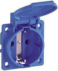 德國  ABL SURSUM 1461050 (藍色) 歐規IP54防水插座 250V 16A 2P+E SCHUKO