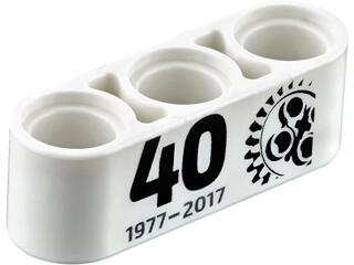 樂高王子 LEGO 4002017 胡桃鉗 科技 1X3 厚臂 40周年紀念 白色 32523pb11 T-183
