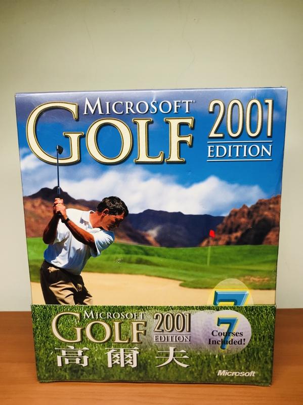 Microsoft微軟模擬高爾夫2001 PC電腦遊戲軟體全新未拆