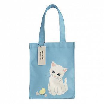 星巴克 PJ CAT提袋 TOTE BAG PAUL JOE CAT   產品說明  靈動的可愛貓咪，這次帶上新朋友，將