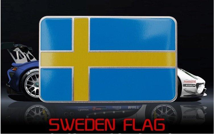 瑞典旗 SWEDEN 鋁合金車貼 VOLVO S60 V60 V40 SAAB 900 9000 90 95 AERO