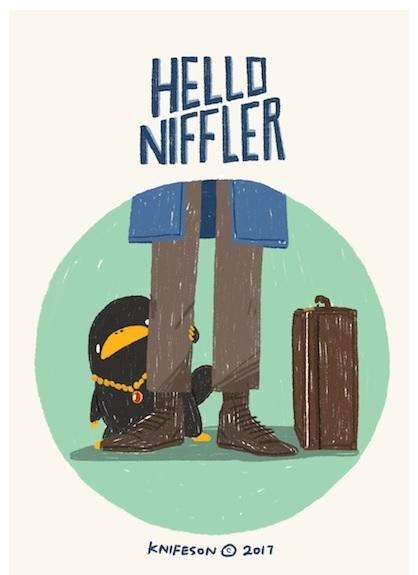 【怪獸與牠們的產地】(Niffler中心) Hello Niffler [刀]