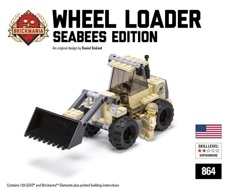 代訂[正版Lego樂高/Brickmania設計出品]現代美軍 海蜂 推土機 Wheel Loader