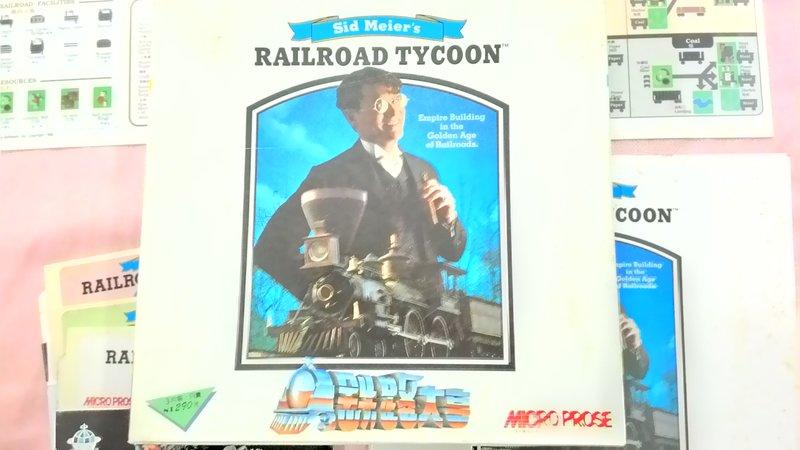 鐵路大亨 "Railroad Tycoon" DOS 磁片 [珍藏版 87] 絕版 [軟體世界] 骨灰收藏